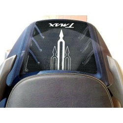 ADESIVO 3D PROTEZIONE CODINO YAMAHA T-MAX 500 2001-2007 NERO LOGO BIANCO