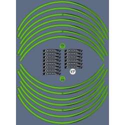KIT BORDES ADHESIVOS PARA LLANTAS KAWASAKI Z 1000 SX 17 "VERDE