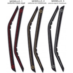 PEGATINA 3D PROTECCIÓN DE MANIJA DE PASAJERO YAMAHA T-MAX 500 2008-2011 ROJO CARBONO