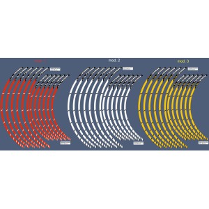 KLEBKANTEN-KIT FÜR RADFELGEN YAMAHA XT 660 TENERE 17/21 "WEISS