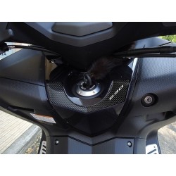 ADESIVO 3D PROTEZIONE BLOCCO CHIAVE YAMAHA T-MAX 530 2012-2016 CARBON BIANCO