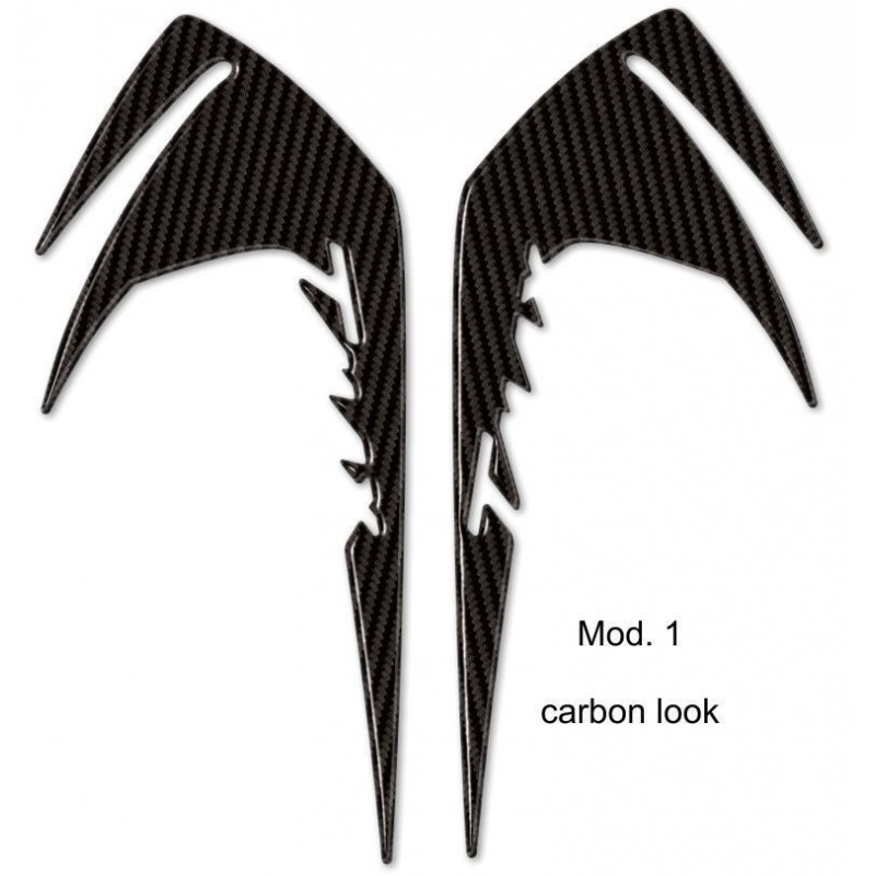 3D STICKERS SIDE PROTECTIONS FRONT EDGES YAMAHA T-MAX 530 2017-2019 CARBON