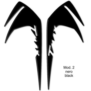 3D STICKERS SIDE PROTECTIONS FRONT EDGES YAMAHA T-MAX 530 2017-2019 CARBON