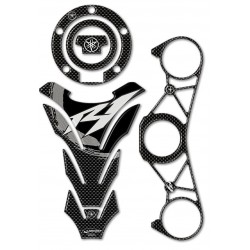 ADESIVI 3D PROTEZIONI SERBATOIO, TAPPO, PIASTRA MANUBRIO YAMAHA R1 2009-2011