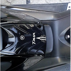ADESIVO 3D PROTEZIONE SPORTELLO SERBATOIO YAMAHA T-MAX 500 2008-2011 NERO BIANCO
