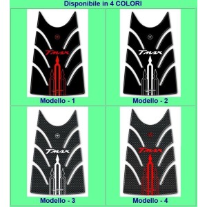 3D STICKER TANK TÜRSCHUTZ YAMAHA T-MAX 500 2008-2011 SCHWARZ ROT