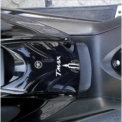 ADESIVO 3D PROTEZIONE SPORTELLO SERBATOIO YAMAHA T-MAX 500 2008-2011 NERO ROSSO