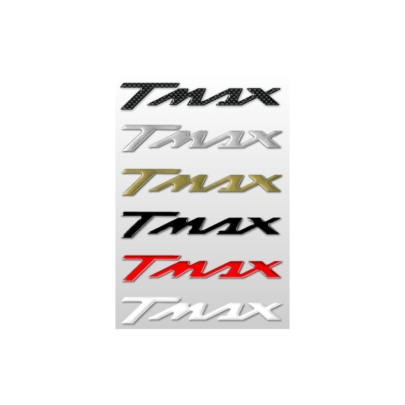 PAIR OF STICKERS WRITTEN T-MAX CM 16 X 2,6 (2 PCS), SILVER