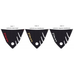 ADESIVO 3D PROTEZIONE CODINO YAMAHA T-MAX 530 2012-2016 CARBON LOGO ORO