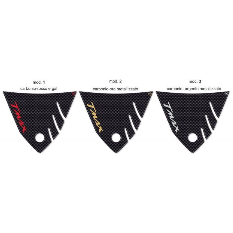 PEGATINA 3D PROTECCIÓN DE COLA YAMAHA T-MAX 530 2012-2016 CARBON LOGO GOLD