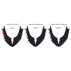 PEGATINA 3D PROTECCIÓN GUARDABARROS DELANTERO YAMAHA T-MAX 530 2017-2019 CARBON RED