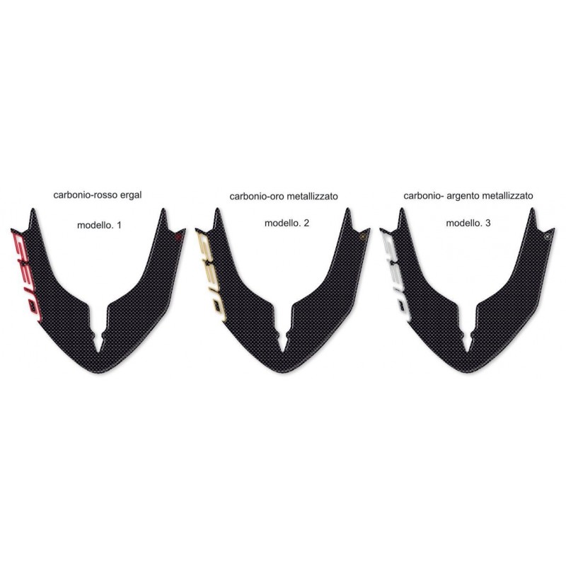 PEGATINA 3D PROTECCIÓN GUARDABARROS DELANTERO YAMAHA T-MAX 530 2017-2019 AZUL CARBONO