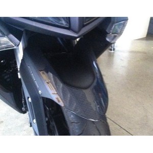 PEGATINA 3D PROTECCIÓN GUARDABARROS DELANTERO YAMAHA T-MAX 530 2017-2019 AZUL CARBONO