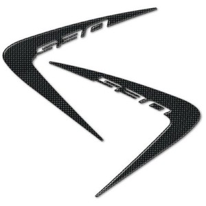 PEGATINAS 3D PROTECCIONES LATERALES ESQUINAS DELANTERAS YAMAHA T-MAX 530 2012-2016 CARBON