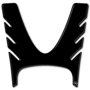 3D STICKER TANK TÜRSCHUTZ YAMAHA T-MAX 500 2008-2011 SCHWARZ