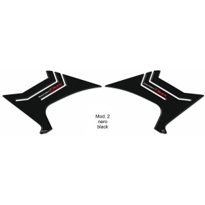 3D STICKERS PASSAGIER FUSSPEG SCHUTZ YAMAHA T-MAX 530 2017-2019 SCHWARZ ROT