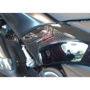 3D STICKERS PASSAGIER FUSSPEG SCHUTZ YAMAHA T-MAX 530 2017-2019 SCHWARZ ROT