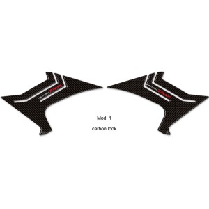 PEGATINAS 3D PROTECTORES ESTRIBERAS PASAJERO YAMAHA T-MAX 530 2017-2019 CARBON RED