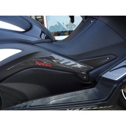 ADESIVO 3D PROTEZIONE LATERALE TUNNEL BOOMERANG YAMAHA T-MAX 530 2012-2014 CARBON ORO