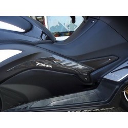 3D STICKER TUNNEL BOOMERANG SEITENSCHUTZ YAMAHA T-MAX 530 2012-2014 CARBON GOLD