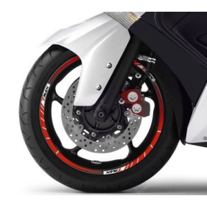 KIT DE BORDES ADHESIVOS PARA LLANTAS YAMAHA T-MAX 500 2008-2011 ANIVERSARIO 15 "