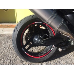 KIT DE BORDES ADHESIVOS PARA LLANTAS YAMAHA T-MAX 500 2008-2011 ANIVERSARIO 15 "