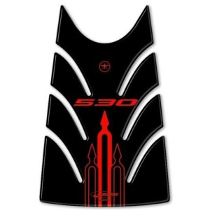 3D STICKER TANK TÜRSCHUTZ YAMAHA T-MAX 530 2012-2016 SCHWARZWEISS