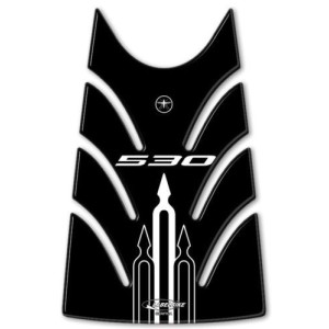 PEGATINA 3D PROTECCIÓN PUERTA DEPÓSITO YAMAHA T-MAX 530 2012-2016 NEGRO BLANCO