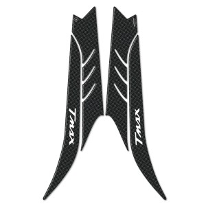 3D STICKER TUNNEL BOOMERANG SEITENSCHUTZ YAMAHA T-MAX 530 2012-2014 CARBON WHITE