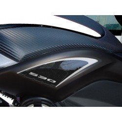 3D STICKER SIDE PROTECTION UNDER SEAT BOOMERANG YAMAHA T-MAX 530 2012-2016 CARBON SILVER