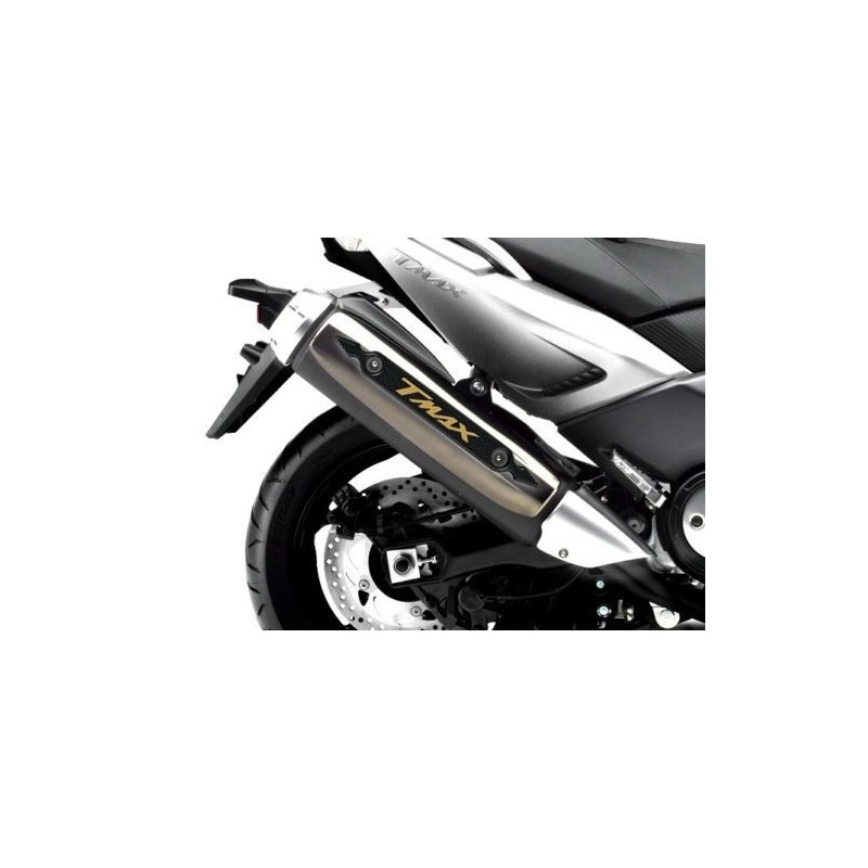 PROTECCIÓN DEL CARTER DE TERMINAL DE ESCAPE DE ETIQUETA 3D YAMAHA T-MAX 500 2008-2011 CARBON GOLD