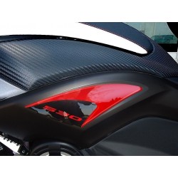 PEGATINAS 3D PROTECCIÓN LATERALES YAMAHA T-MAX 530 2012-2016 NEGRO ROJO