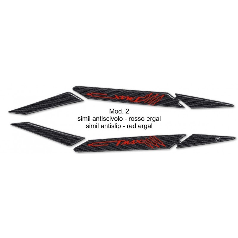 PEGATINA 3D PROTECCIÓN MANIJA DEL PASAJERO YAMAHA T-MAX 530 2017-2019 CARBON RED