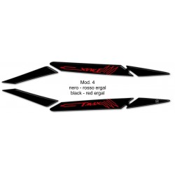 PEGATINA 3D PROTECCIÓN DE MANIJA DE PASAJERO YAMAHA T-MAX 530 2017-2019 NEGRO ROJO