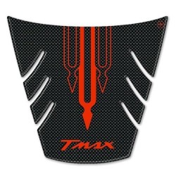 3D STICK PROTECTION TAIL YAMAHA T-MAX 500 2008-2011 CARBON RED LOGO