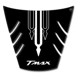 3D STICK PROTECTION TAIL YAMAHA T-MAX 500 2008-2011 BLACK WHITE LOGO