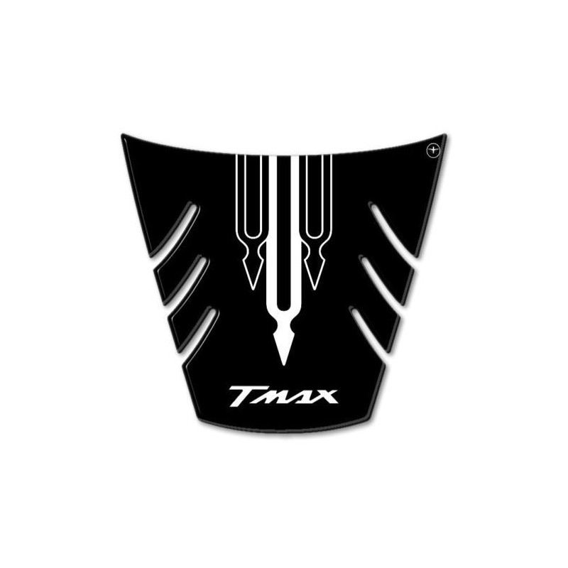 3D STICK PROTECTION TAIL YAMAHA T-MAX 500 2008-2011 BLACK WHITE LOGO