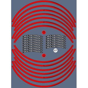 KLEBKANTEN-KIT DUCATI MULTISTRADA 17 "ROTRADFELGEN