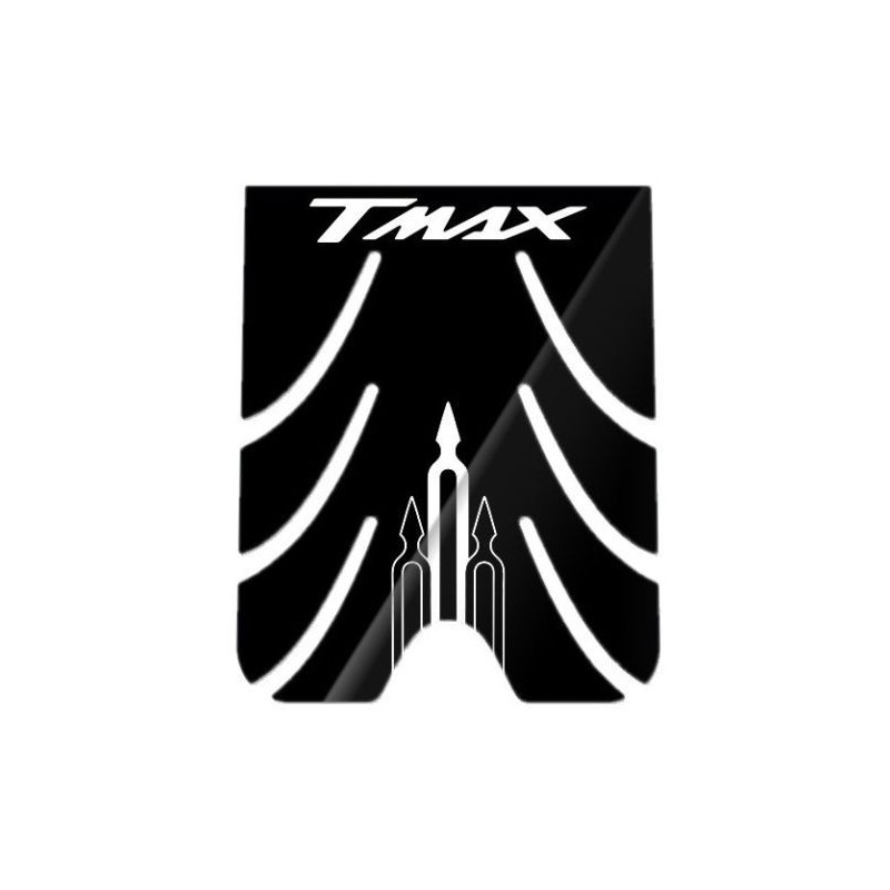 STICKERS 3D PROTECTIONS FOOTBOARD YAMAHA T-MAX 500 2001-2007 BLACK/WHITE