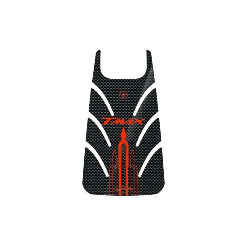 PEGATINA 3D PROTECCIÓN PUERTA DEPÓSITO YAMAHA T-MAX 500 2001-2007 CARBON RED