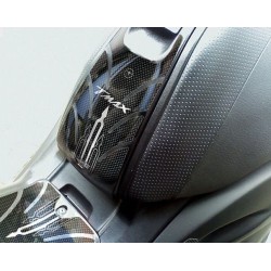 ADESIVO 3D PROTEZIONE SPORTELLO SERBATOIO YAMAHA T-MAX 500 2001-2007 CARBON BIANCO