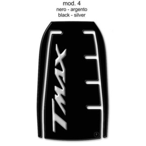 PEGATINA 3D PROTECCIÓN PUERTA DEPÓSITO YAMAHA T-MAX 530 2017-2019 NEGRO PLATA