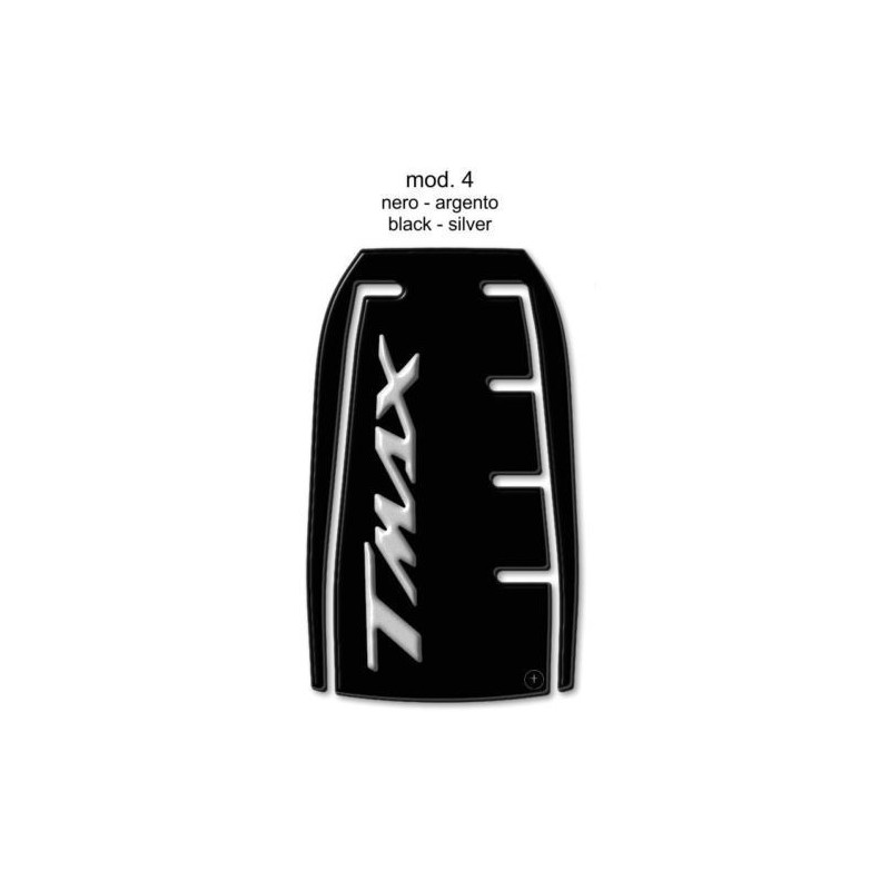 3D STICKER TANK DOOR PROTECTION YAMAHA T-MAX 530 2017-2019 BLACK SILVER