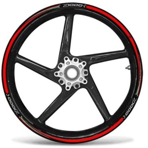 KLEBKANTEN-KIT FÜR RADFELGEN KAWASAKI Z 1000 17 "RED ITALIAN FLAG