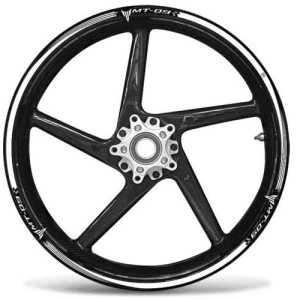 KIT DE BORDES ADHESIVOS PARA LLANTAS YAMAHA MT-09 17 "BLANCO