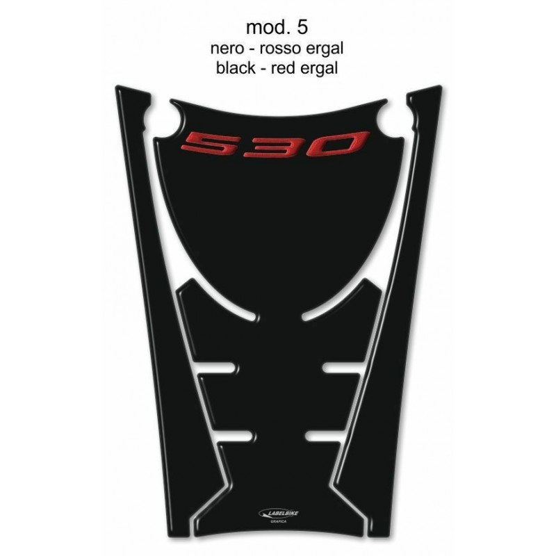 TÚNEL CENTRAL DE PROTECCIÓN ADHESIVO 3D YAMAHA T-MAX 530 2017-2019 NEGRO ROJO