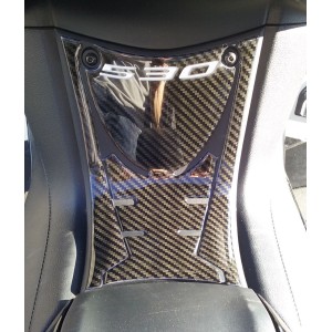 TÚNEL CENTRAL DE PROTECCIÓN ADHESIVO 3D YAMAHA T-MAX 530 2017-2019 NEGRO ROJO