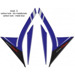 3D STICKERS GUARD PROTECTION YAMAHA T-MAX 530 2017-2019 CARBON BLUE