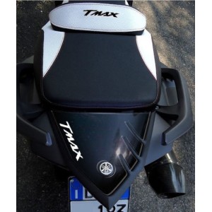 3D STICKER SCHWANZSCHUTZ YAMAHA T-MAX 530 2012-2016 SCHWARZWEISSES LOGO