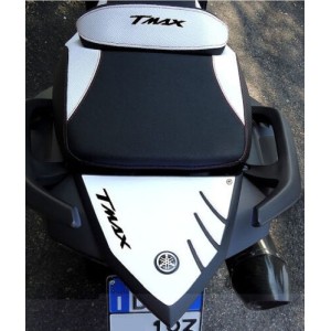 3D STICKER SCHWANZSCHUTZ YAMAHA T-MAX 530 2012-2016 WEISSES SCHWARZES LOGO